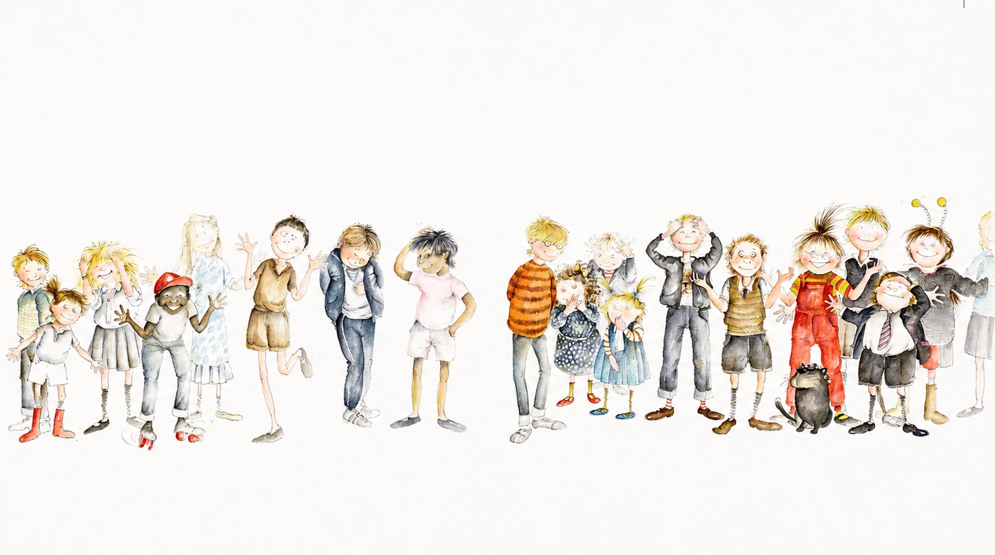 Interior illustration from The Trouble with Mum