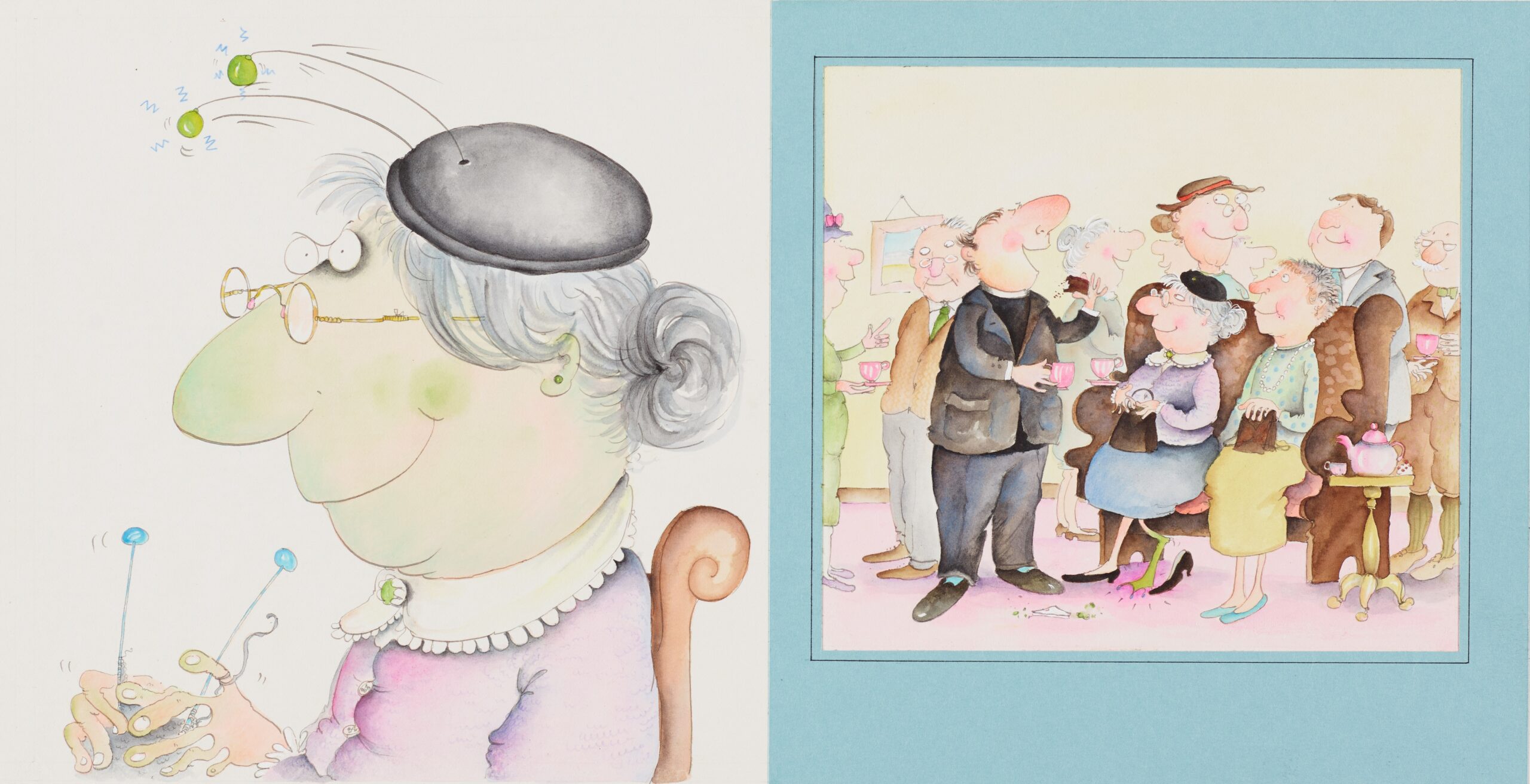 Interior illustration from The Trouble with Gran