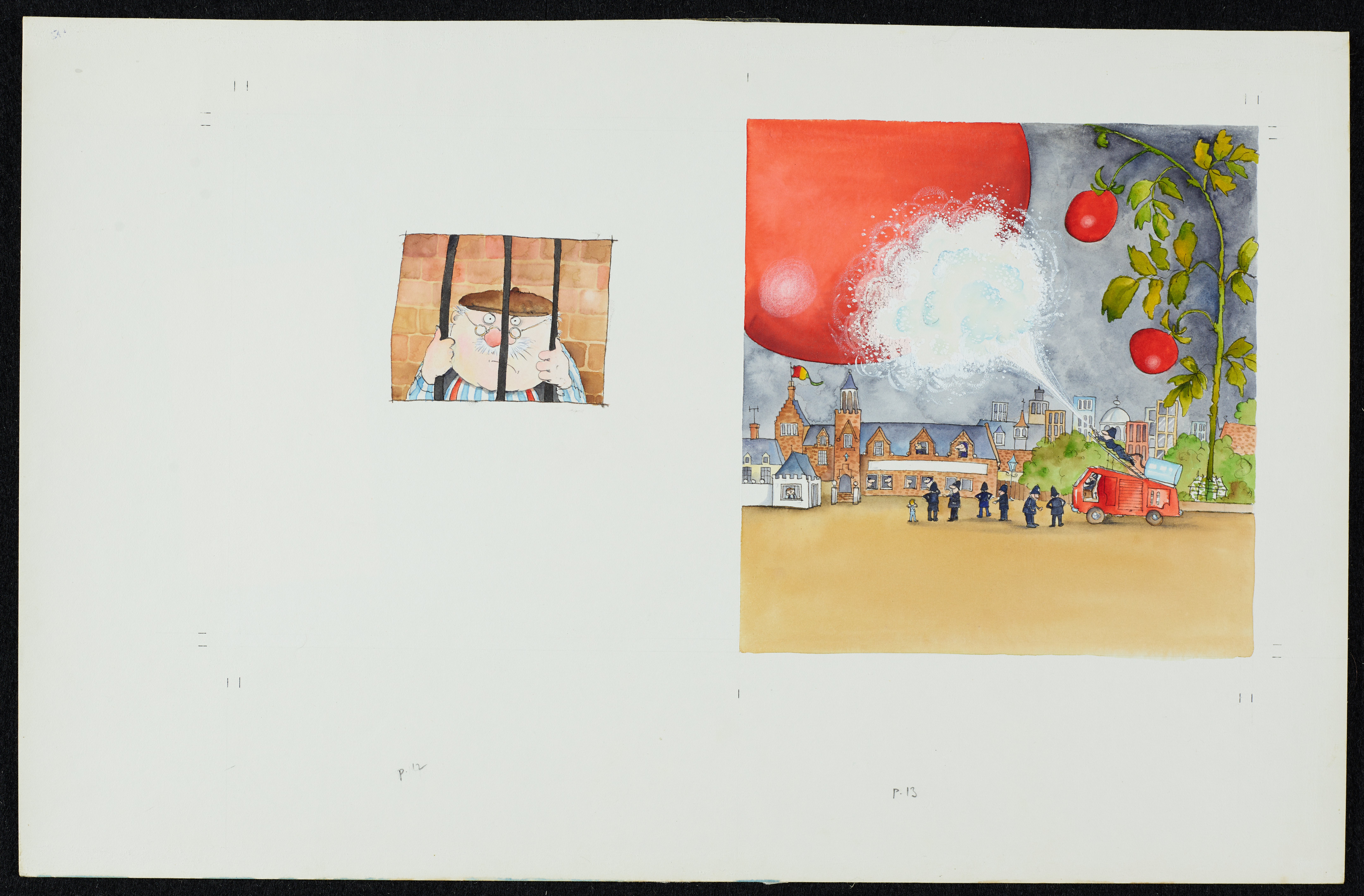 Original The Trouble with Grandad illustration number 706 by Babette Cole