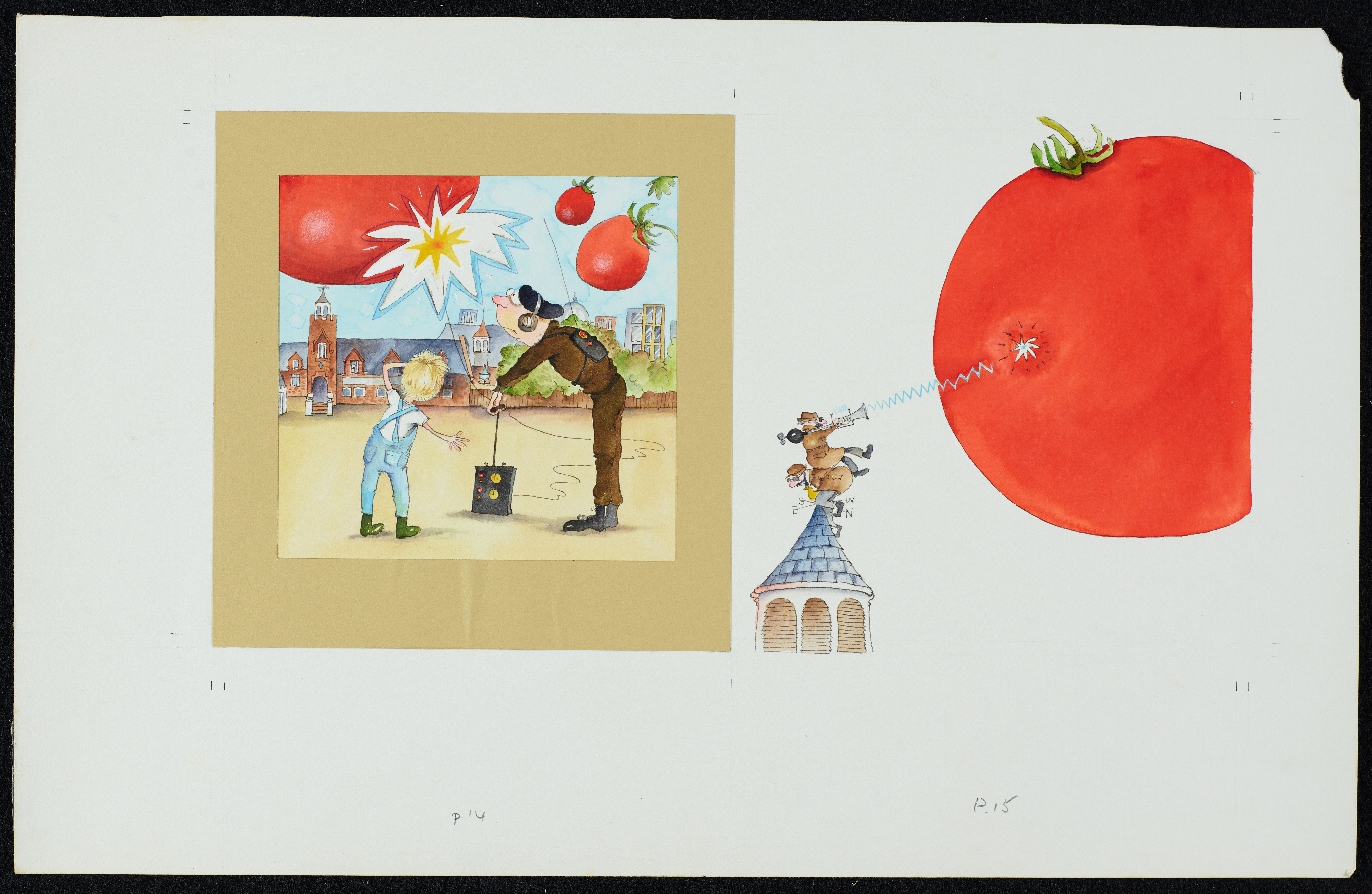 Original The Trouble with Grandad illustration number 707 by Babette Cole