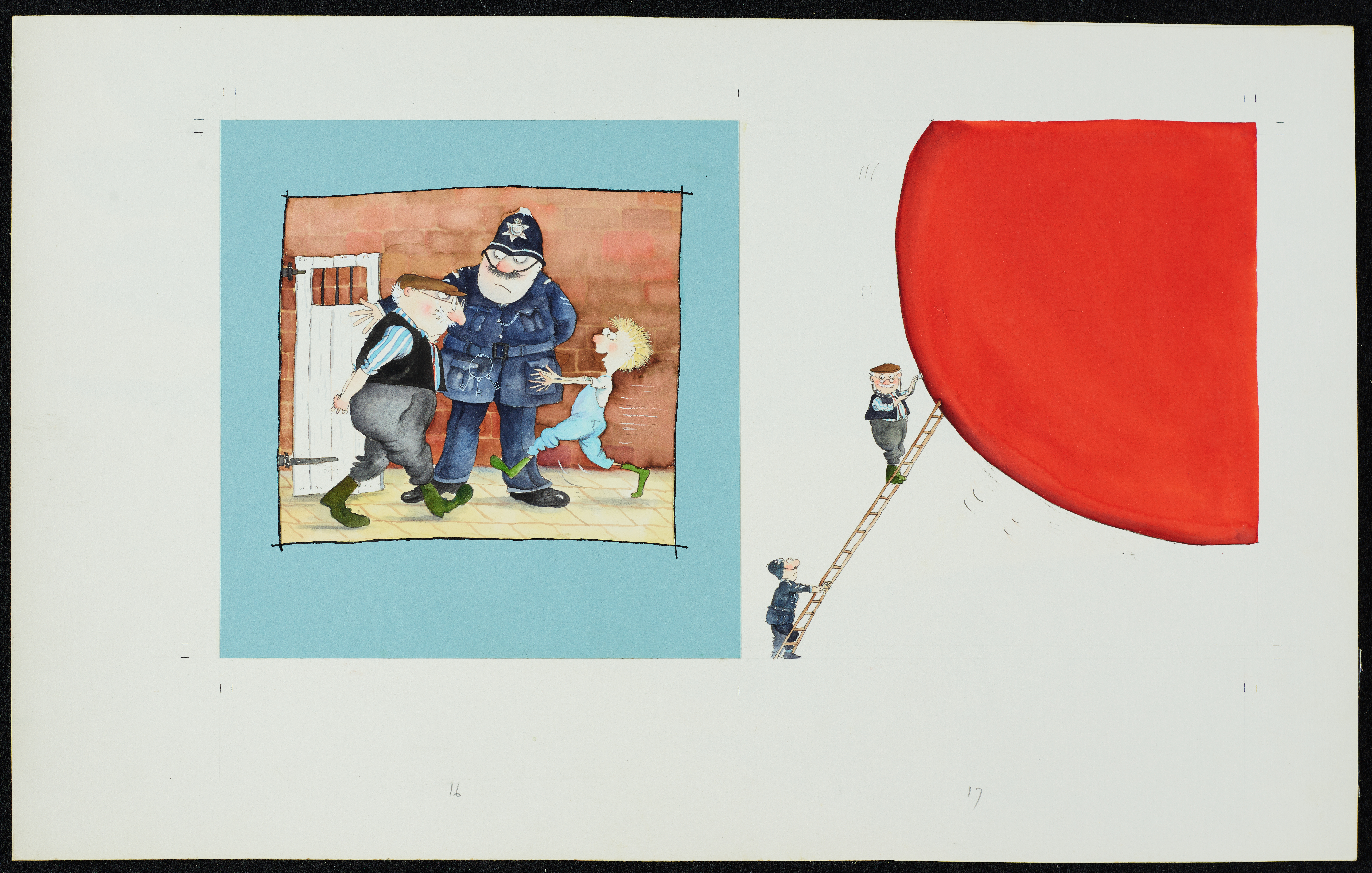 Original The Trouble with Grandad illustration number 708 by Babette Cole