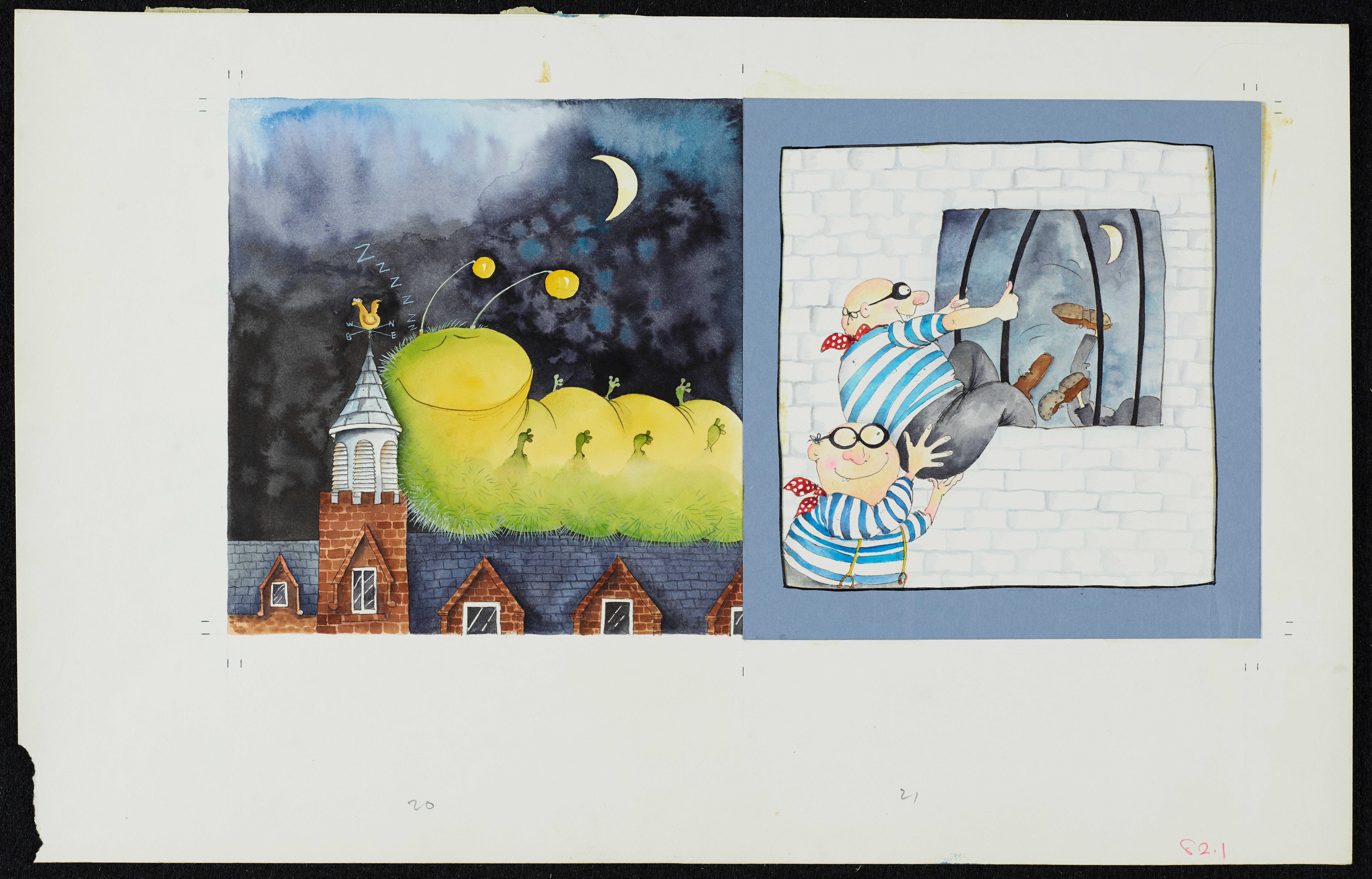 Original The Trouble with Grandad illustration number 710 by Babette Cole