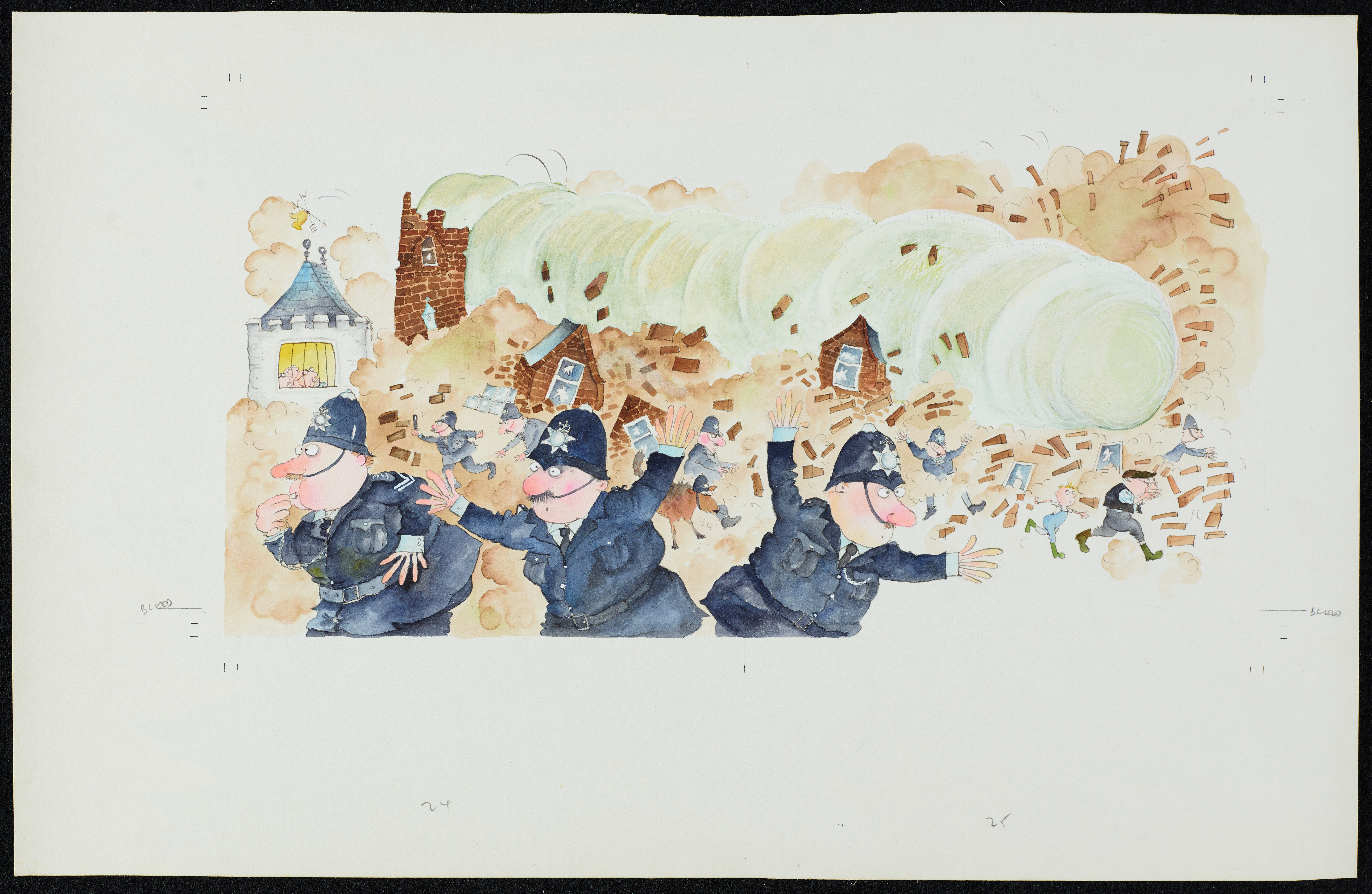 Original The Trouble with Grandad illustration number 712 by Babette Cole