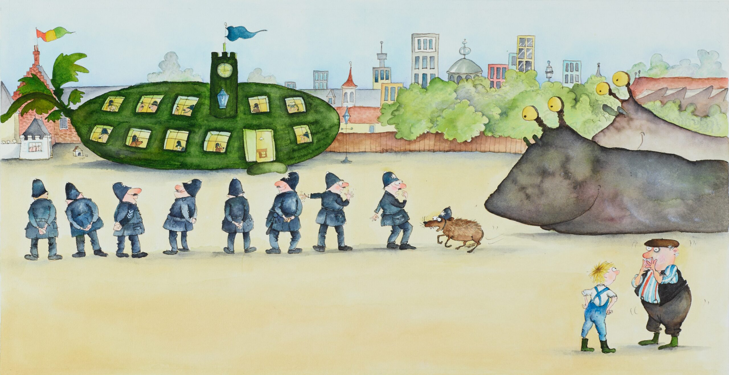 Original illustration from The Trouble with Grandad