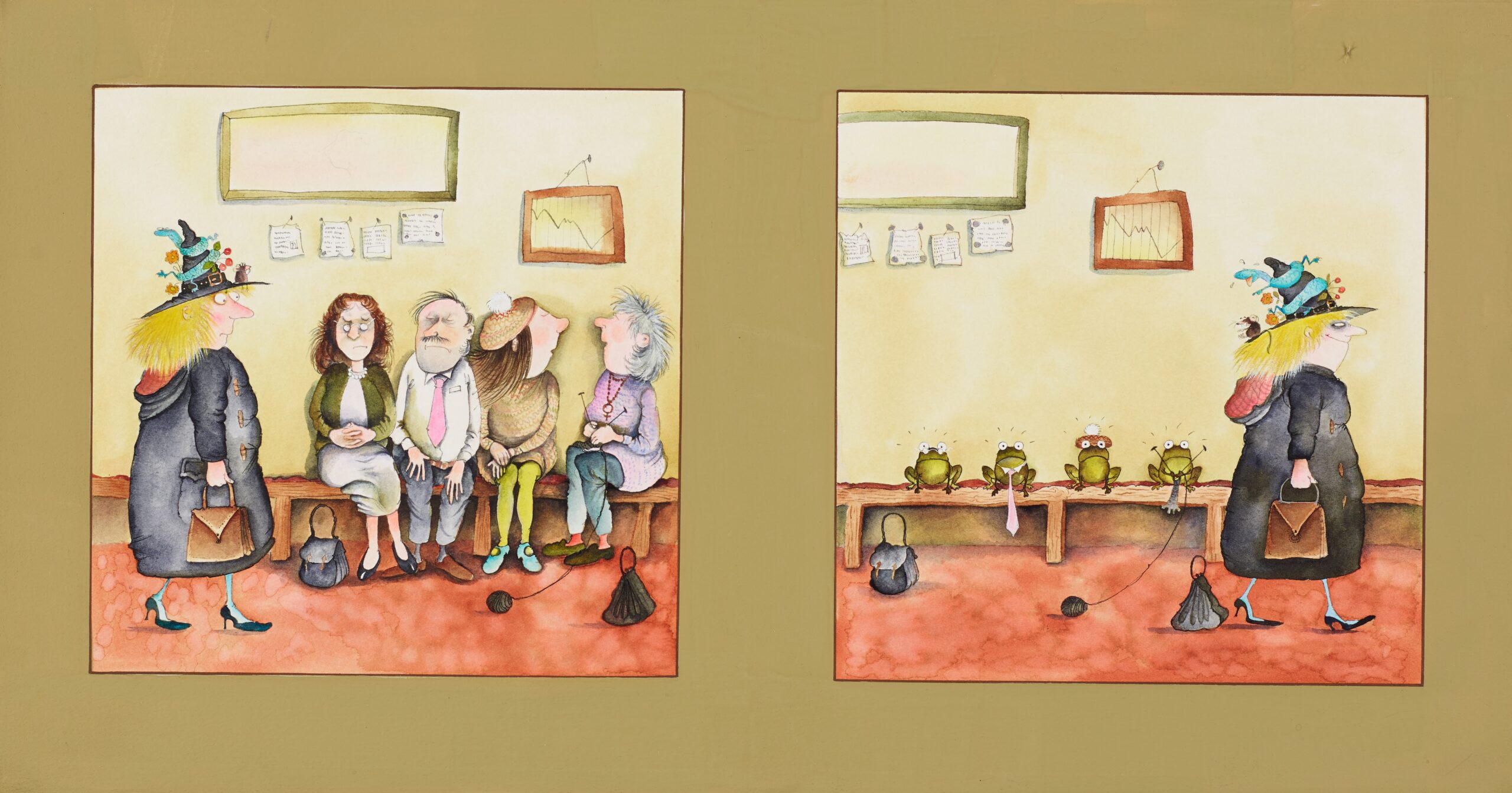 Interior illustration from The Trouble with Mum